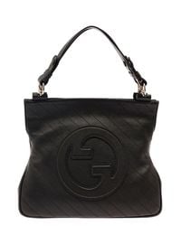 Gucci - Blondie Branded Leather Tote Bag - Lyst
