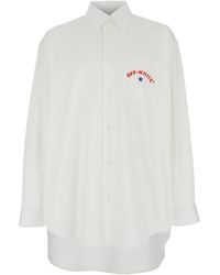 Off-White c/o Virgil Abloh - Camicia 'Star Arrow' Con Dettaglio Logo Sul Fronte E Maxi St - Lyst
