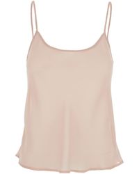 Plain - Top With Spaghetti Straps And Square Neck - Lyst