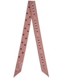Longchamp - Scarf, Silk - Lyst