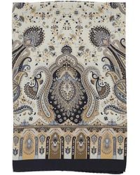 Etro - Scarf With All-Over Paisley Print - Lyst
