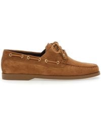 Celine - Mocassini Con Placca Triomphe Sui Lacci E Dettaglio Occhielli I - Lyst