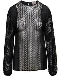 Semicouture - Crew Neck Blouse - Lyst