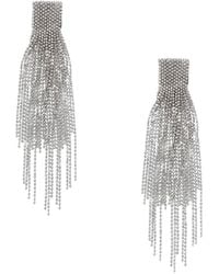 Fabiana Filippi - Colored Earrings With All-Over Rhinestone Detai - Lyst