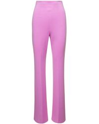 Sportmax - 'Pepper' Slightly Flared Pants With Invisible Zip - Lyst