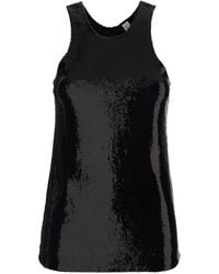 TOTEME - Top With Round Neck, Sequin - Lyst