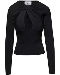 Coperni - Long-Sleeve Top With Twisted Cut-Out Detail - Lyst