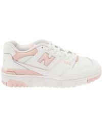 New Balance - '550' And Light Low Top Sneakers With Logo - Lyst