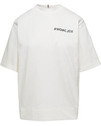 3 MONCLER GRENOBLE - T-Shirt Girocollo Con Logo - Lyst