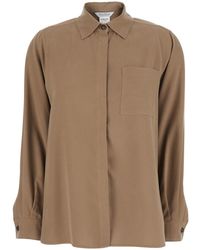 Max Mara - Shirt With Front Patch Pocket - Lyst