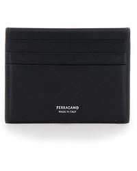 Ferragamo - Portacarte 'Florence' Con Logo Lettering Sul Fronte - Lyst
