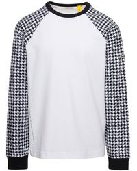 Moncler Genius - Long Sleeve T-Shirt With Houndstooth Pattern On - Lyst