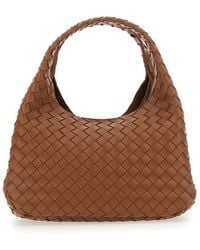 Bottega Veneta - 'Campana' Shoulder Bag With Two Top Handles And A - Lyst
