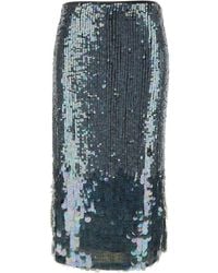 P.A.R.O.S.H. - Midi Skirt With Sequins - Lyst