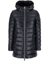 Herno - Down Jacket With Fixed Hood And Two Front Welt Pockets With Zip - Lyst