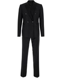 Emporio Armani - Smoking Suit Silk-Wool Blend Suits - Lyst