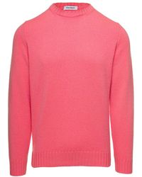 GAUDENZI - Crewneck Cashmere Sweater With Long Sleeves - Lyst