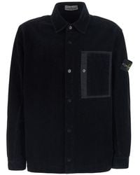 Stone Island - Jacket With Patch Pocket On The Front And Logo Patc - Lyst
