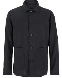 Low Brand - Jacket With Classic Collar And Patch Pockets On The Fr - Lyst