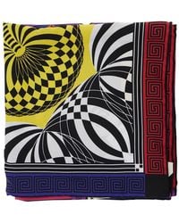 Versace - Silk Scarf With Theater Print - Lyst