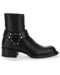 Alexander McQueen - Ankle Boots With Harness Detail - Lyst