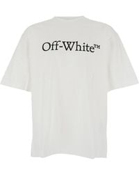 Off-White c/o Virgil Abloh - Oversized T-Shirt With Contrasting Logo Lettering Print - Lyst