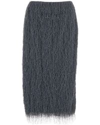 Dries Van Noten - 'Sokna Tris' Skirt With Brushed Effect - Lyst