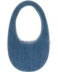 Coperni - 'Mini Swipe' Light Handbag With Embossed Logo - Lyst