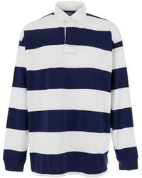 Polo Ralph Lauren - Polo "Big Fit" Con Colletto Classico E Motivo A Righ - Lyst