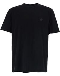Golden Goose - Crewneck T-Shirt With Star Detail On The Front - Lyst