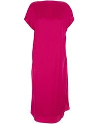 Dries Van Noten - Dress With V-Neck On The Back And Short Sleeves - Lyst