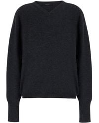 Gucci - V-Neck Cashmere Sweater Top - Lyst