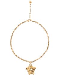 Versace - Woman's Medusa Pendant Chain Necklace - Lyst