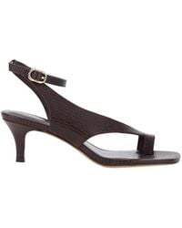 Twinset - Sandals With Adjustable Ankle Strap And Medium Heel - Lyst