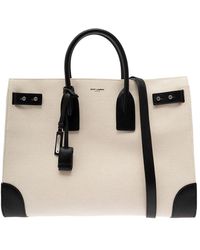 Saint Laurent - Borsa Tote 'Sac De Jour L' Con Logo E Lucchetto - Lyst