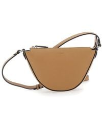 Fendi - 'Melon' Crossbody Bag With Half-Moon Silhouette And Logo Lettering On The Front - Lyst
