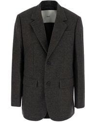DUNST - Classic 2 Button Wool Blazer With Notched Revers And Side Pocket - Lyst