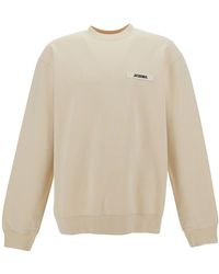 Jacquemus - Felpa 'Le Sweatshirt Gros-Grain' Con Dettaglio Logo - Lyst