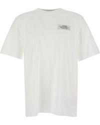 Amiri - Crewneck T-Shirt With Logo Patch On The Front And Maxi Logo Print On The Rear - Lyst