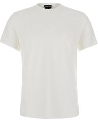 Giorgio Armani - Jersey Bamboo Crew Neck T-Shirt Viscose T-Shirts - Lyst