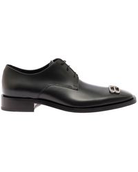 Balenciaga Bb Icon Derby Shoes in Black for Men | Lyst