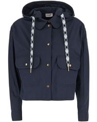 Moncler - Jacket With Removable Hood With Drawstring And Classic Collar - Lyst
