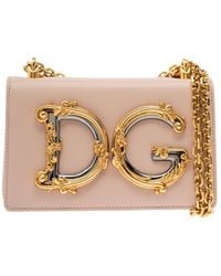 Dolce & Gabbana - 'Barocco' Crossbody Bag With Chain Shoulder Strap - Lyst