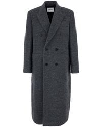 Tonywack - Double-Breasted Coat With Classic Lapels - Lyst