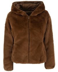 Save The Duck - Reversible Down Jacket Laila Fury With Hood And Pockets - Lyst