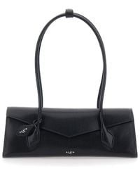 Alaïa - Shoulder Bag Teckel Flap Medium With Leather Details And L - Lyst
