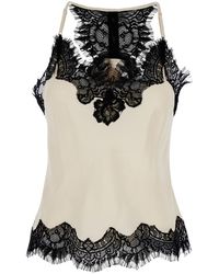 Gold Hawk - Hawk 'Lucy' Camie Top With Lace Trim And Racerback - Lyst