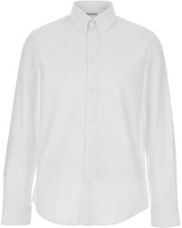 Burberry - Camicia Con Colletto Button Down - Lyst
