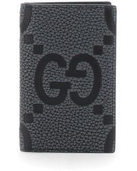 Gucci - 'Jumbo' Card Holder With Maxi Double G Logo On The Front In - Lyst