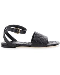 Bottega Veneta - Sandali Flat 'Amy' Con Motivo Intreccio - Lyst